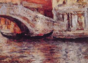 Venecia clásica Painting - Góndolas a lo largo del Canal de Venecia impresionismo William Merritt Chase Venecia